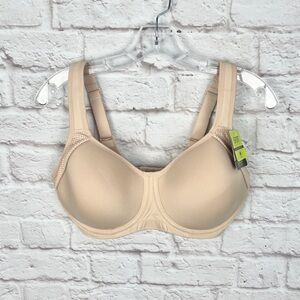 Wacoal Lindsey Sport Contour Underwire Bra Size 34DDD Color Sand